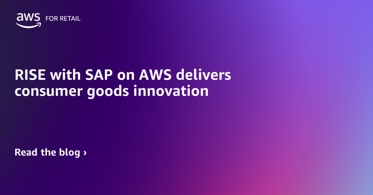 AWS for RISE with SAP Introduction v01.00.00